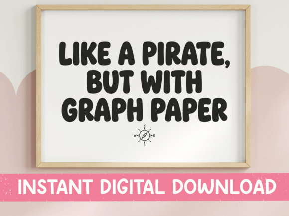 Like a Pirate Graph Paper Funny SVG for T-Shirt Designs