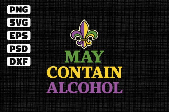 May Contain Alcohol Funny SVG for Blog and Website Graphics