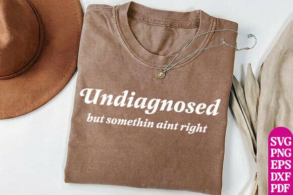 Undiagnosed SVG T-Shirt Design for Creative Merchandise